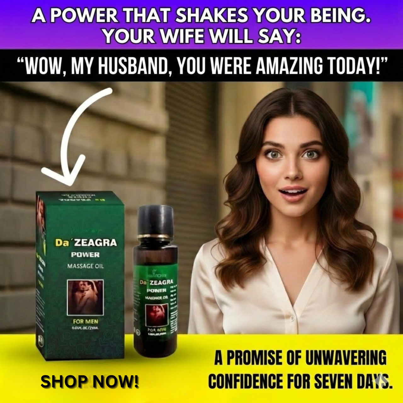 ™Da Zeagra Power Massage Oil ® for Men – Herbal Energy & Vitality Support for Men’s Daily Wellness